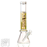 HILOUL GLASS CYCLONE GLASS BEAKER BONG WITH SPIRAL COIL