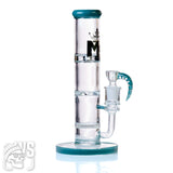 MK GLASS MINI STRAIGHT HONEYCOMB PERC BONG