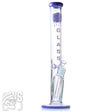 IC GLASS IC Glass Straight Tube Bong with Ice Catcher Purple Straight Tube Bongs