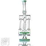 CYCLONE GLASS BONG WITH SPIRAL PERCOLATOR AND UNIQUE COOLING SYSTEM