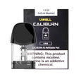 CALIBURN CALIBURN SERIES REPLACEMENT PODS A3 1.0ohm 2ml UWELL FeCrAl Meshed Vape Pods