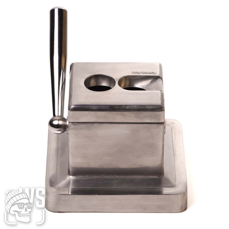 FirstLand desktop double guillotine cigar cutter silver cigar cutter