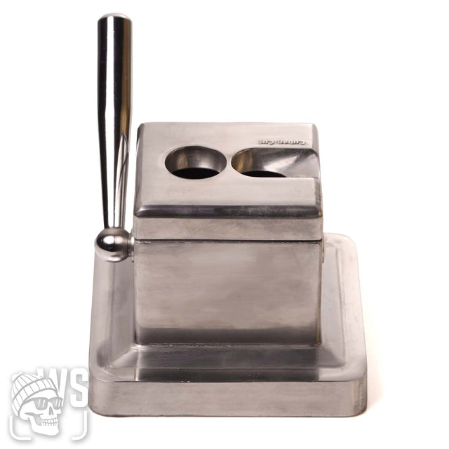 FirstLand desktop double guillotine cigar cutter silver cigar cutter