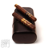 Wesmoke leather cigar travel case holds up to 6 cigars cigar travel case