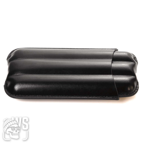 Wesmoke leather 3 cigar case black cigar travel case
