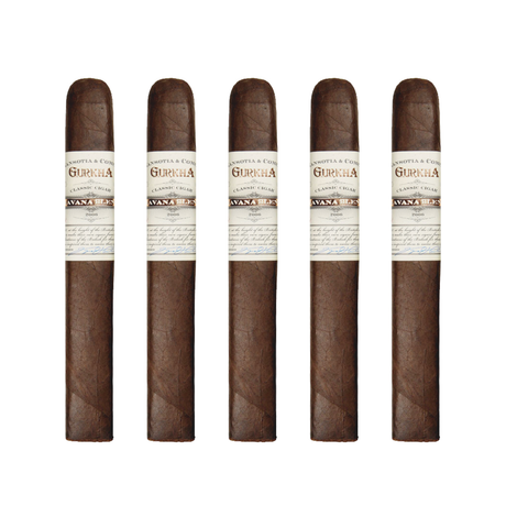 Gurkha the classic havana blend toro 6 inch by 54 pack of 5 robusto cigar