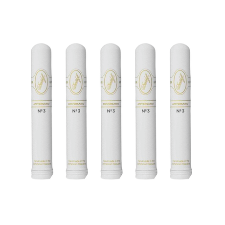 Davidoff aniversario no. 3 tubos pack of 5 robusto cigar