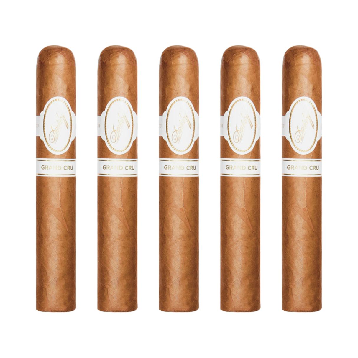 Davidoff grand cru robusto 5 1/4 x 52 pack of 5 robusto cigar