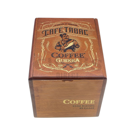 Gurkha cafe tabac flavored coffee robusto box robusto cigar