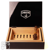 Camacho premium wood cigar presentation box black cigar humidor