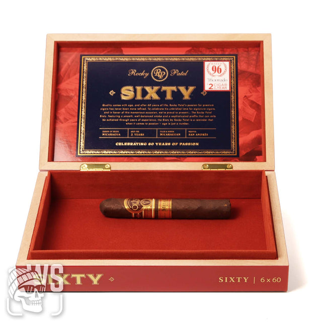 Rocky Patel sixty luxury wood cigar presentation box red cigar humidor