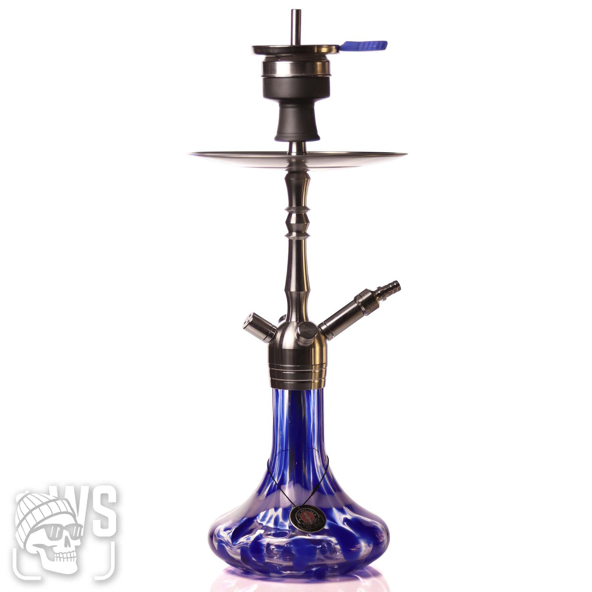 Amy Deluxe shisha little palm ss12 blue single-hose hookah