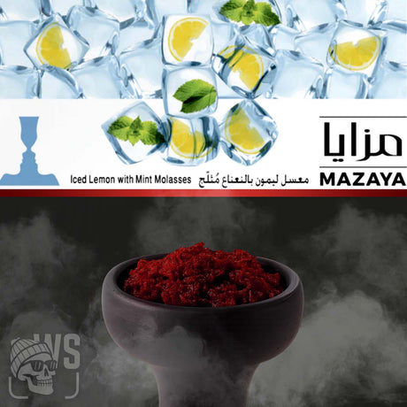 Mazaya MAZAYA ICED LEMON WITH MINT HOOKAH FLAVOR 1kg Hookah Tobacco