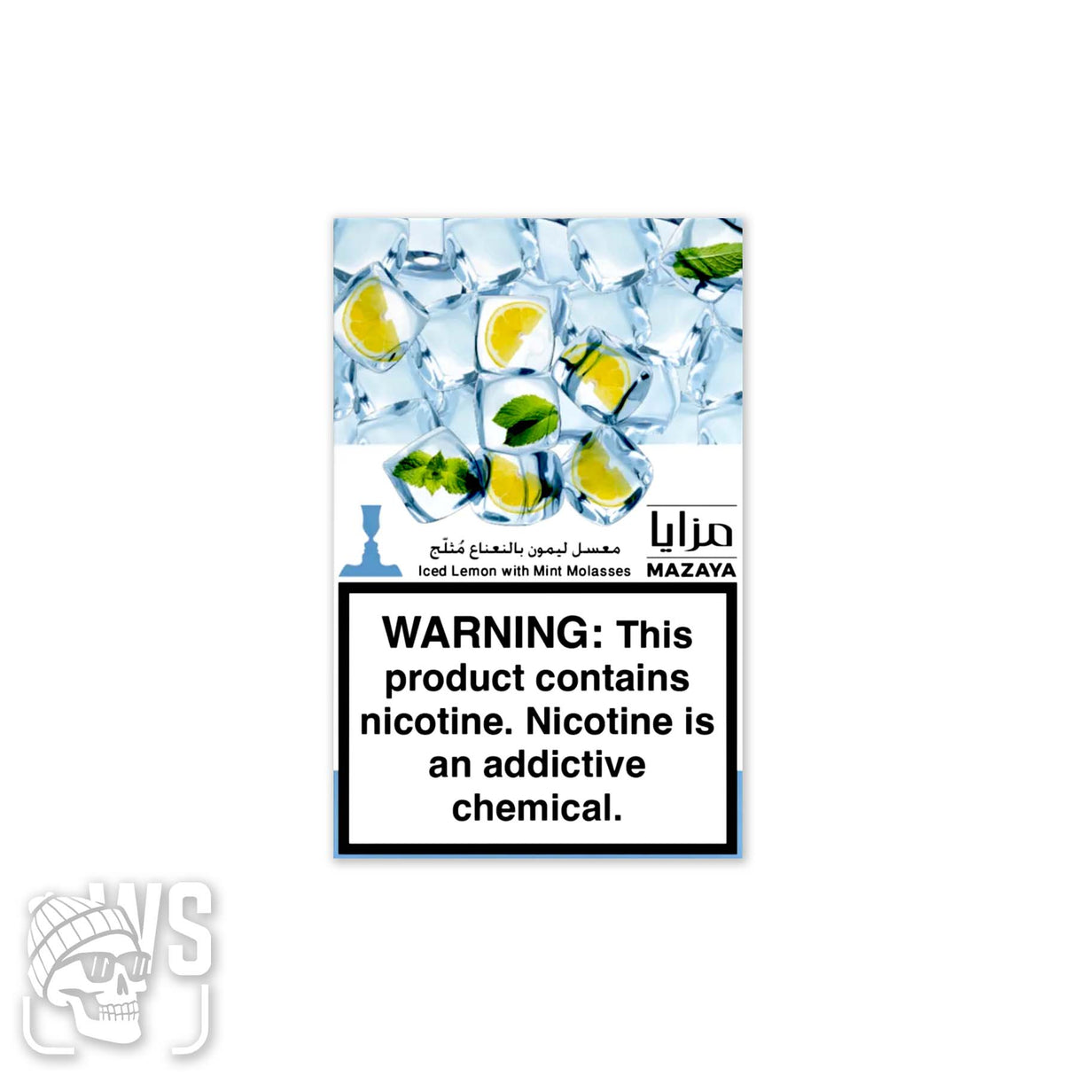 Mazaya MAZAYA ICED LEMON WITH MINT HOOKAH FLAVOR 50g Hookah Tobacco