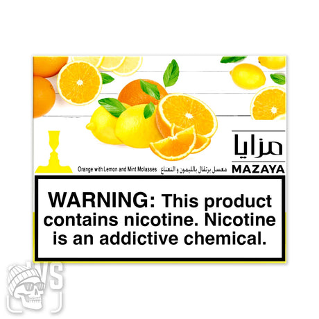 Mazaya MAZAYA ORANGE WITH LEMON AND MINT HOOKAH FLAVOR 250g Hookah Tobacco