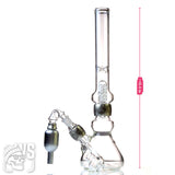 ELECTRIC HEAVY GLASS BEAKER BONG WITH SPIRAL COIL PERC