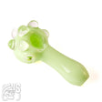 WeSmoke.com Frosted Marble Glass Spoon Pipe Green Spoon Pipe