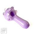 WeSmoke.com Frosted Marble Glass Spoon Pipe Purple Spoon Pipe