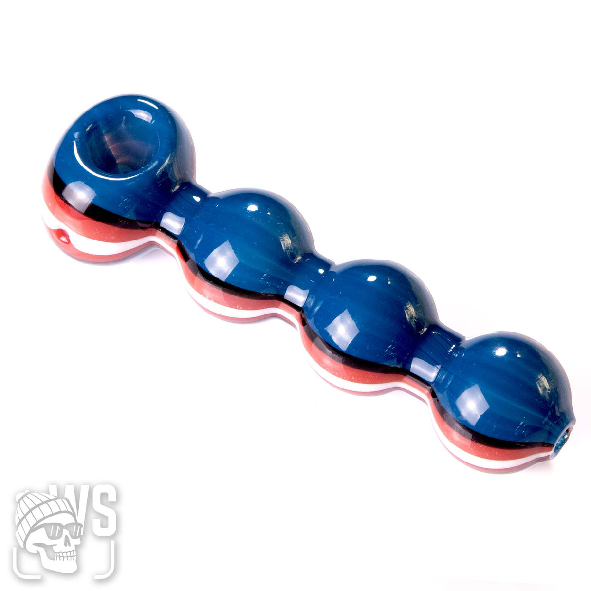 TRIPLE BUBBLE GLASS SPOON PIPE
