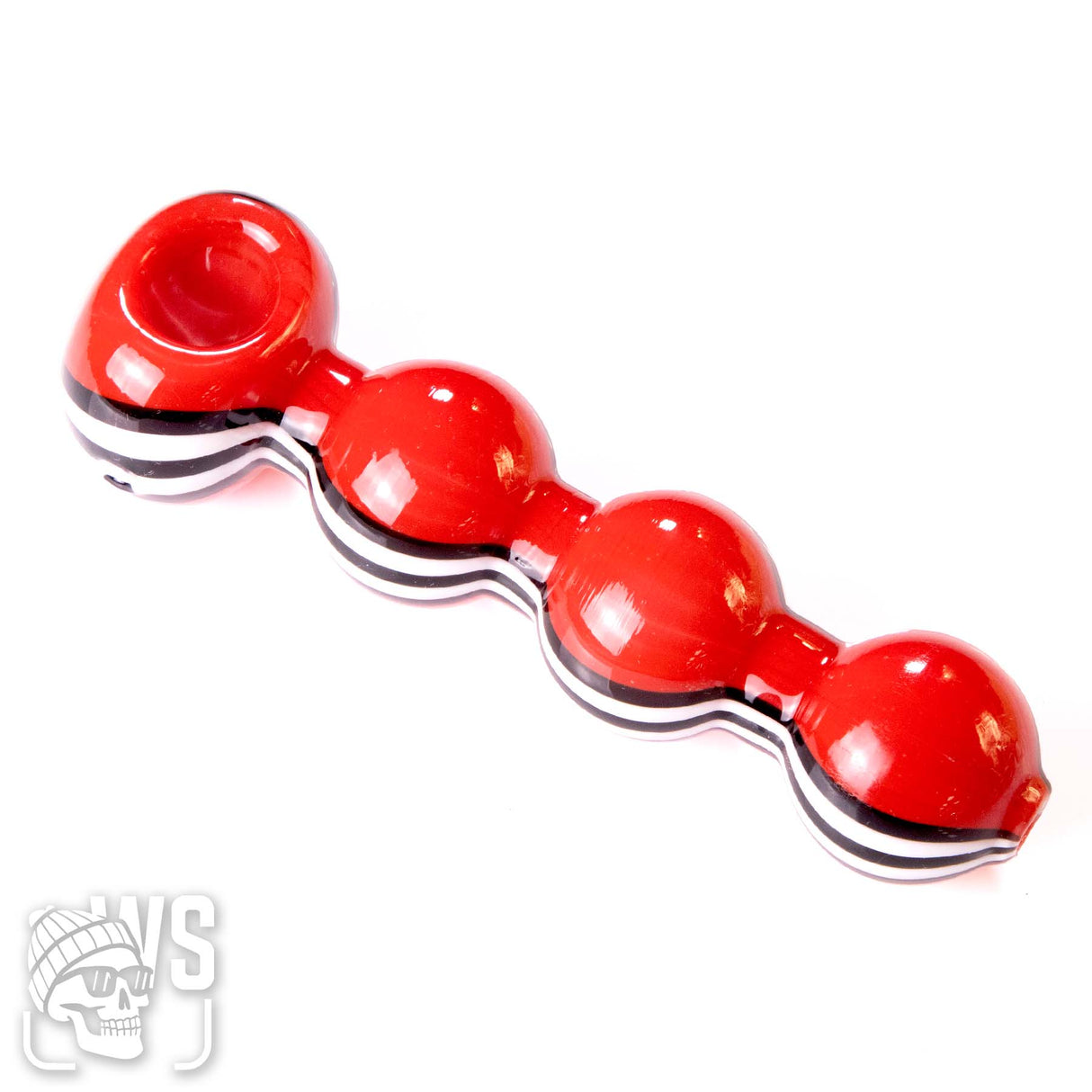 TRIPLE BUBBLE GLASS SPOON PIPE