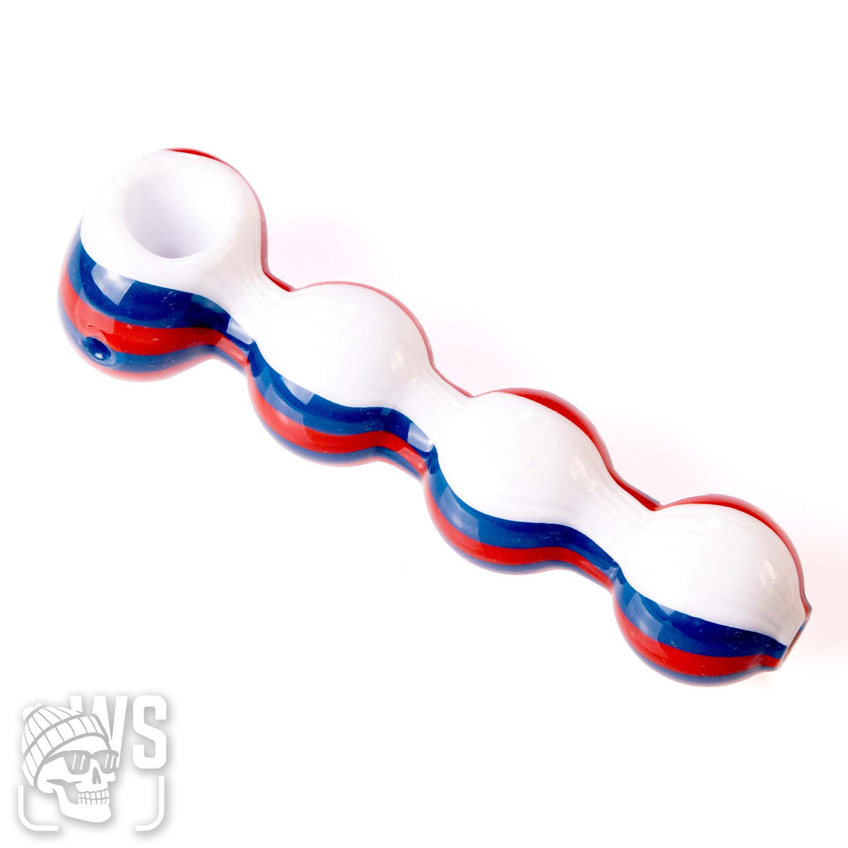 TRIPLE BUBBLE GLASS SPOON PIPE