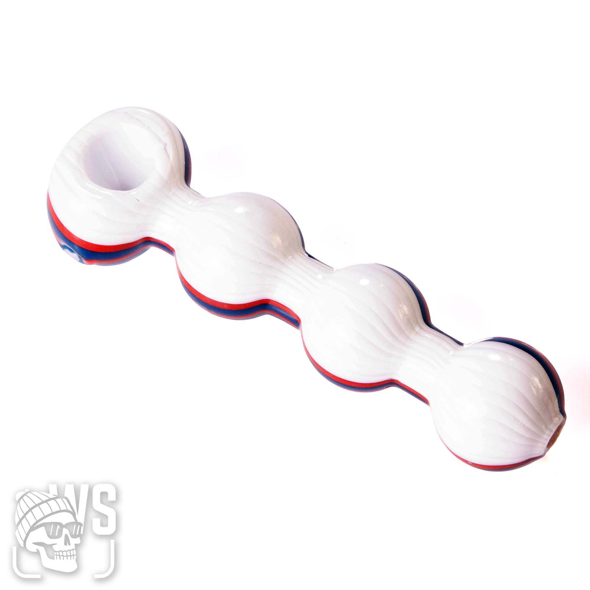 TRIPLE BUBBLE GLASS SPOON PIPE