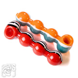TRIPLE BUBBLE GLASS SPOON PIPE