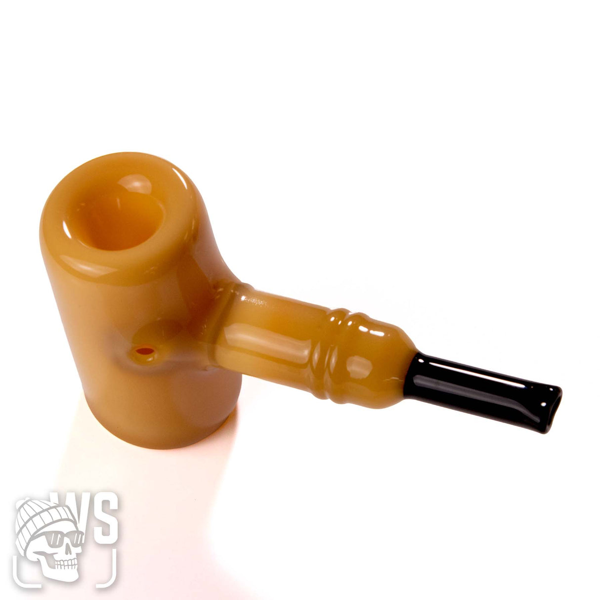 CLASSIC GLASS SHERLOCK PIPE WITH FLAT BASE