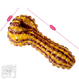 TEXTURED BUBBLE GLASS SPOON PIPE