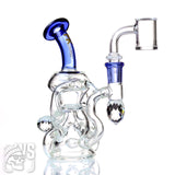 KV GLASS SCIENTIFIC RECYCLER DAB RIG WITH QUARTZ BANGER