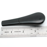 3.8" Metal Smoking Pipes Magnetic Lid Zinc Alloy Smoke Bowl Tobacco Black Pipe