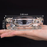 Glass Ashtray for Cigarettes Sturdy Transparent Outdoor Cigar Ashtray