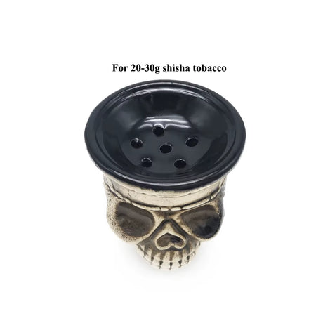 SKULL CERAMIC HOOKAH BOWL SHISHA TOBACCO ACCESSORY