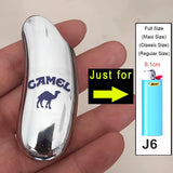 Fashion Metal Lighter Case Cover Shell Holder for Bic Lighters Sleeve J5 J6 Type Mini/Standard without Lighter