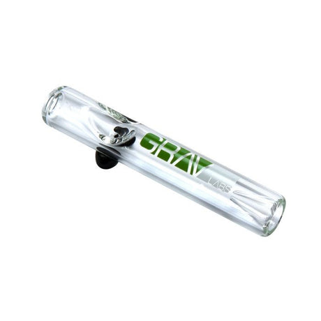 4.5" Grav Glass Pipe Bowl Steamroller Logo Colors Vary