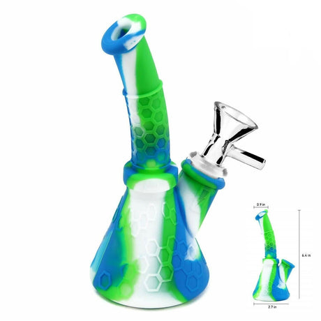 6.4 " Silicone Smoking Water Pipe Bong Tobacco Bubbler Different Colors