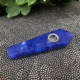 Natural Quartz Smoking Pipe Crystal Point Wand Stone Rock Obelisk Healing 1Pc