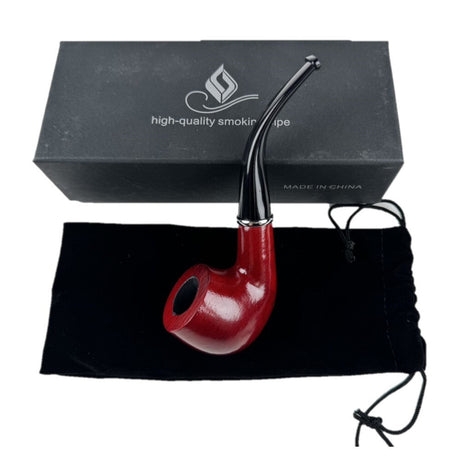 2 Durable Wooden Wood Smoking Pipe Tobacco Cigarettes Cigar Pipes Enchase Gift R