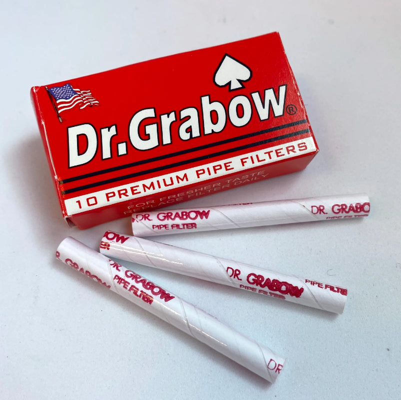 Dr Grabow Pipe Filters (Full Display Box of 12 Units, 120 Filters Total)