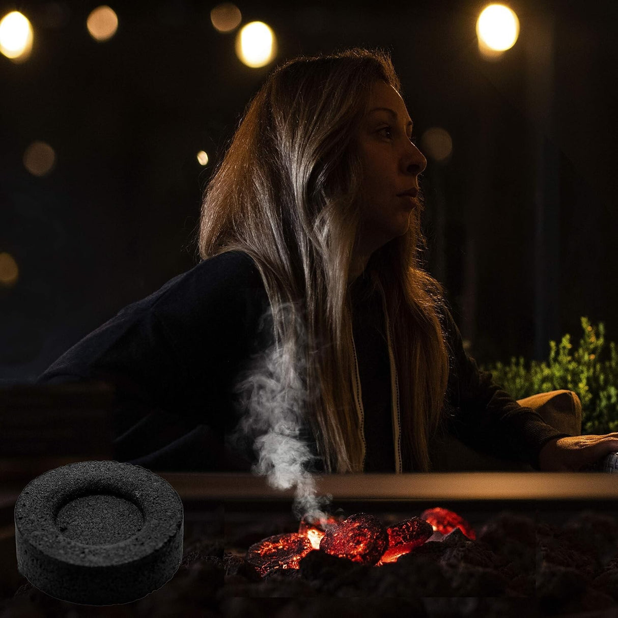 HOOKAH CHARCOAL BRIQUETTES 33MM INSTANT LIGHT – 45 MIN BURN, LOW SMOKE (100 PACK)