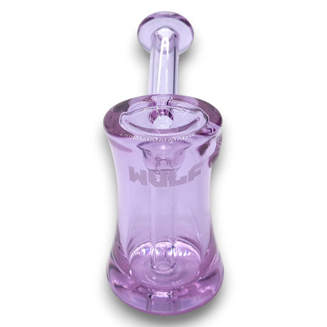 WULF Small Bubbler Mini Bong High Quality Thick BORO Glass Water Pipe | PURPLE