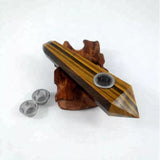 Natural Quartz Smoking Pipe Crystal Point Wand Stone Rock Obelisk Healing 1Pc