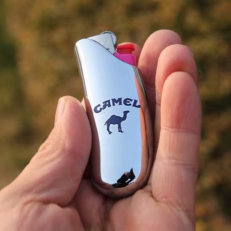 Fashion Metal Lighter Case Cover Shell Holder for Bic Lighters Sleeve J5 J6 Type Mini/Standard without Lighter