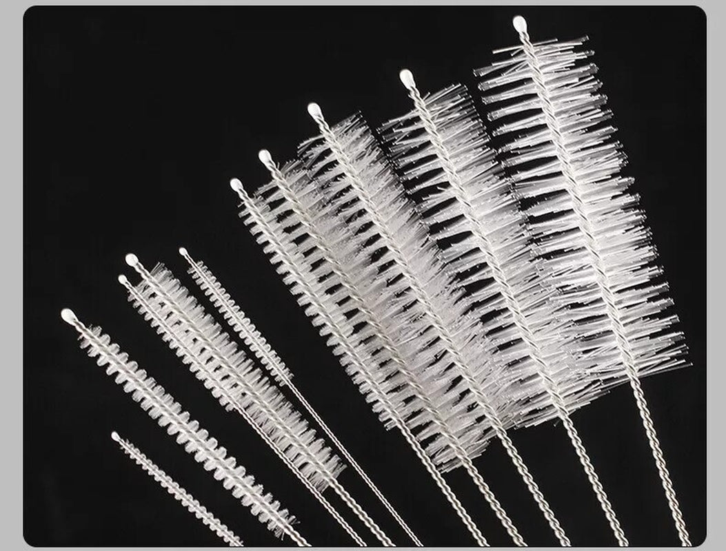 10Pcs Pipe Cleaners Brush Smoking / Tobacco Pipe Cleaning Tools White 10 Sizes