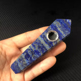 Natural Quartz Smoking Pipe Crystal Point Wand Stone Rock Obelisk Healing 1Pc