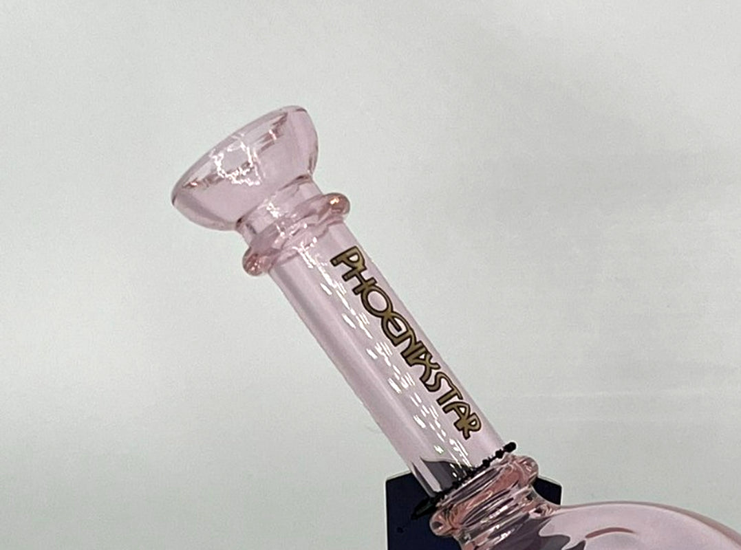 💗PHOENIX STAR 6" PINK BUBBLER BONG RIG - 2 FREE GIFTS - GIRLY - THICK GLASS 💗