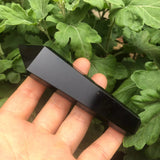 Natural Quartz Smoking Pipe Crystal Point Wand Stone Rock Obelisk Healing 1Pc