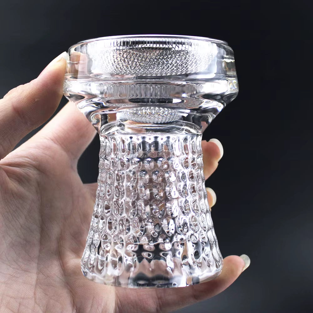 GLASS HOOKAH BOWL WITH NET SHISHA HOOKAH HEAD ACCESSORY