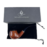 Durable Wooden Wood Smoking Pipe Tobacco Cigarettes Cigar Pipes Enchase Gift W/H