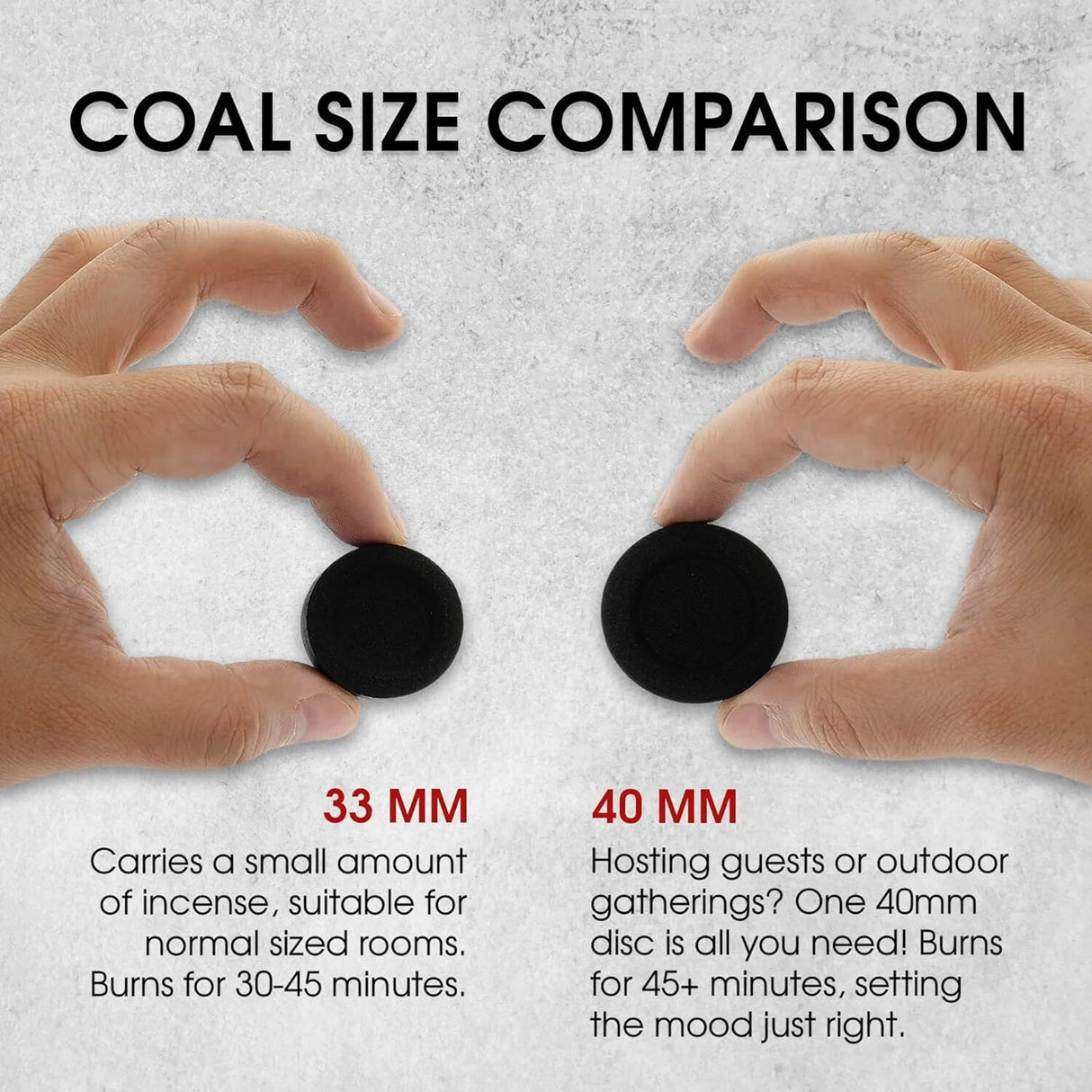 SUNLIGHT® QUICK LIGHT CHARCOAL TABLETS FOR INCENSE